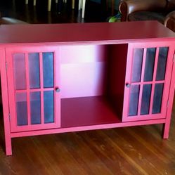Windham Cabinet 2 Door with 4 Shelves And Misc Tables 