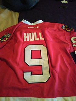 New Bobby hull jersey all numbers and letters sewn on excellent condition size 50