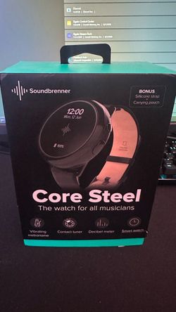 Soundbrenner Core Steel Smartwatch / Metronome – Excellent Condition + Extra Straps