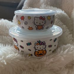 Hello Kitty Tupperware Set