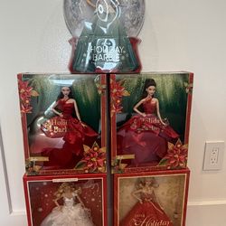 BNIB Holiday Barbie - ‘13, ‘14, ‘16, ‘22