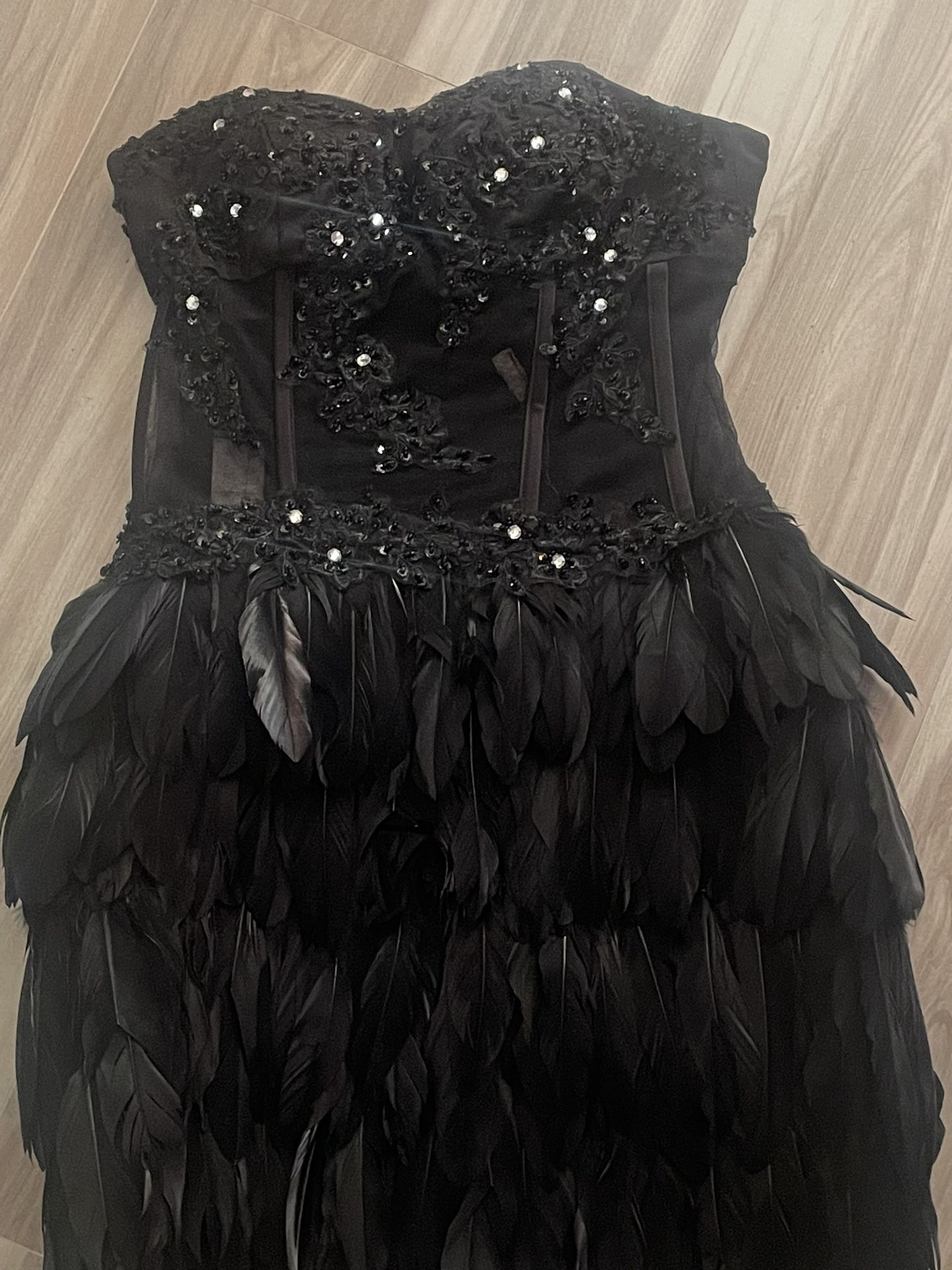 Black short prom dress