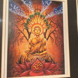 CUSTOM MATTED FRAMED GRAFFITI PRINT 