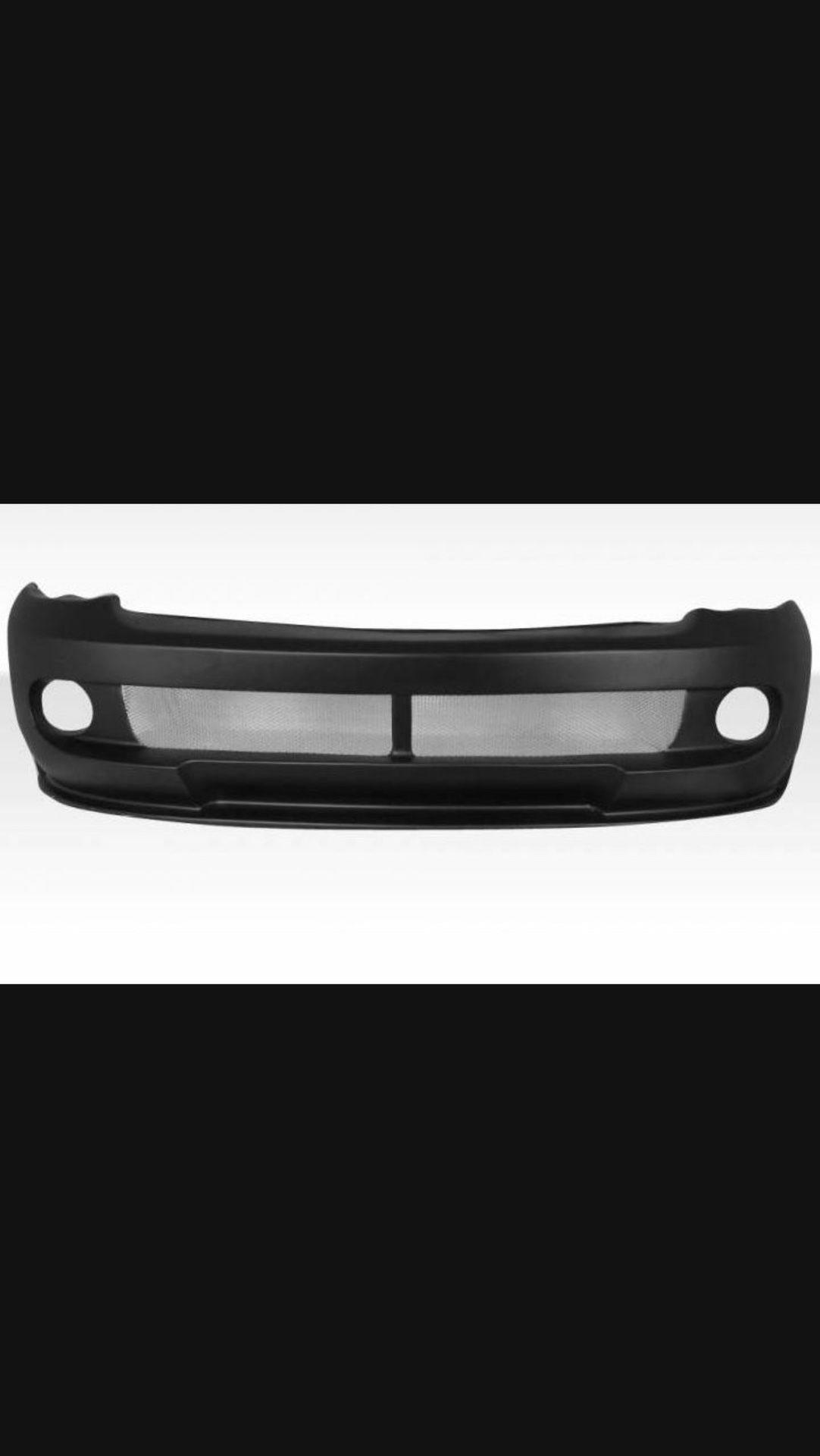 2002-2005 Dodge Ram SRT 10 Style Primed Front Bumper Cover W/ Mesh Grille