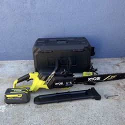 RYOBI 40V HP Brushless 20 in. Battery Chainsaw with 8.0 Ah Battery and Charger