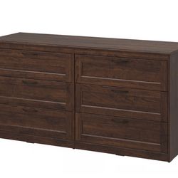 IKEA Hemnes Dresser, Brown-Black