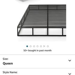 Zinus Quick Lock Metal Smart Box Spring, 9 Inch Mattress Foundation, Strong Metal Structure, Easy Assembly, Queen, White