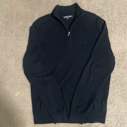 Mens Michael Kors Quarter Zip Black