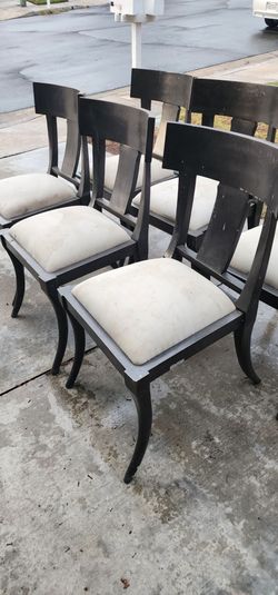 Set of Klismos-Style Dining Chairs