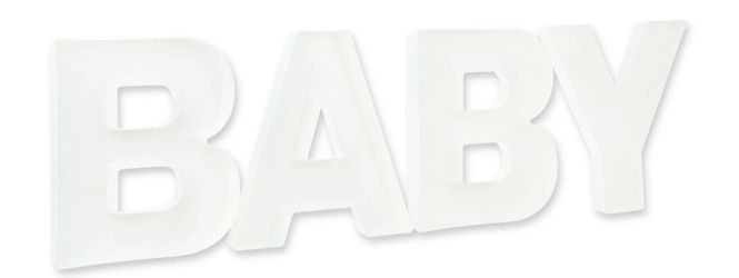 White Plastic Baby Letter Trays, 4 Pieces,