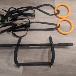 Pull-up Bar And Exercise Rings For Dips