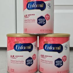 Enfamil A.R. Infant Formula – 3 Sealed Cans (12.9 oz each) – Exp 05/2026