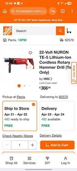 Hilti te5-22 Rotohammer