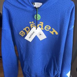 Sp5der Webstone Hoodie Marine Blue XL - New With Tags🔥 $199