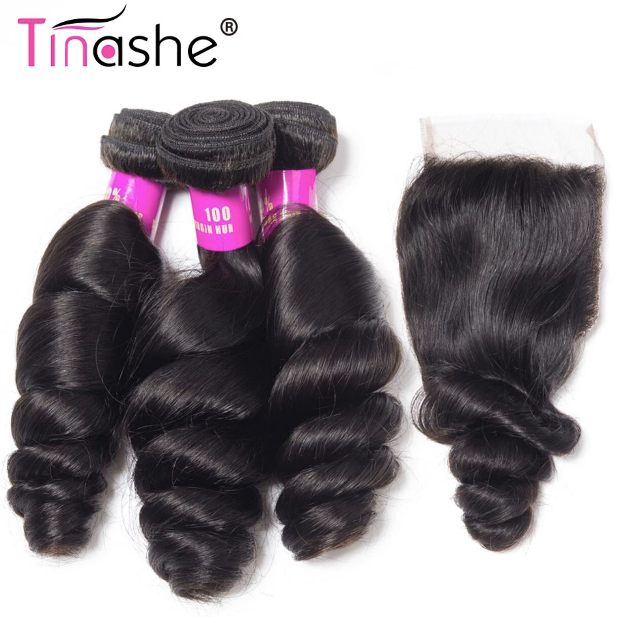 Tinashe Hair Bundles Closure Remy Brazilian