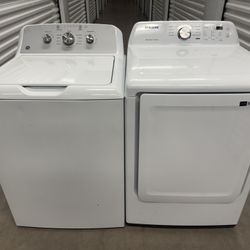 GE Washer And Samsung Electric Dryer