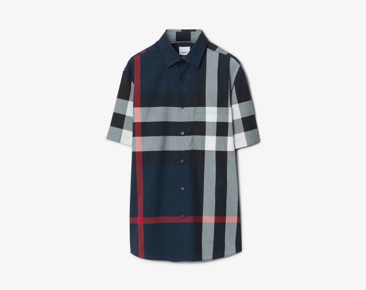 Large Burberry Man Shirt 2 Different Colors 