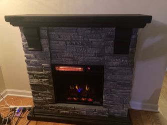 Electric Fireplace with mantel