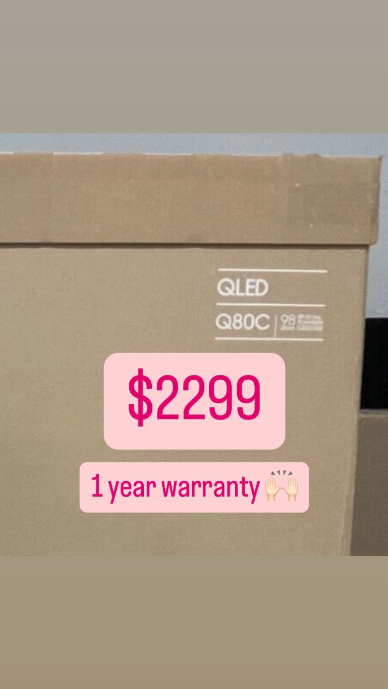 SAMSUNG 98-Inch Class QLED 4K Q80C Series Quantum HDR+, Dolby Atmos Object Tracking Sound Lite, Direct Full Array, Q-Symphony 3.0, Gaming Hub, Smart T