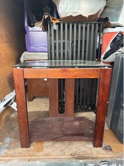 Table with glass top