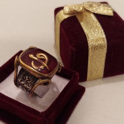 CUSTOM MADE IN TURKEY WITH AQEEQ STONES STERLING SILVER