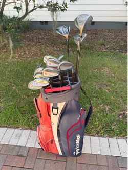 Nice! Mens Ben hogan apex edge golf club set.  Complete set with Taylromade golf bag