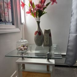 Modern Glass Side Tables (Set of 2)