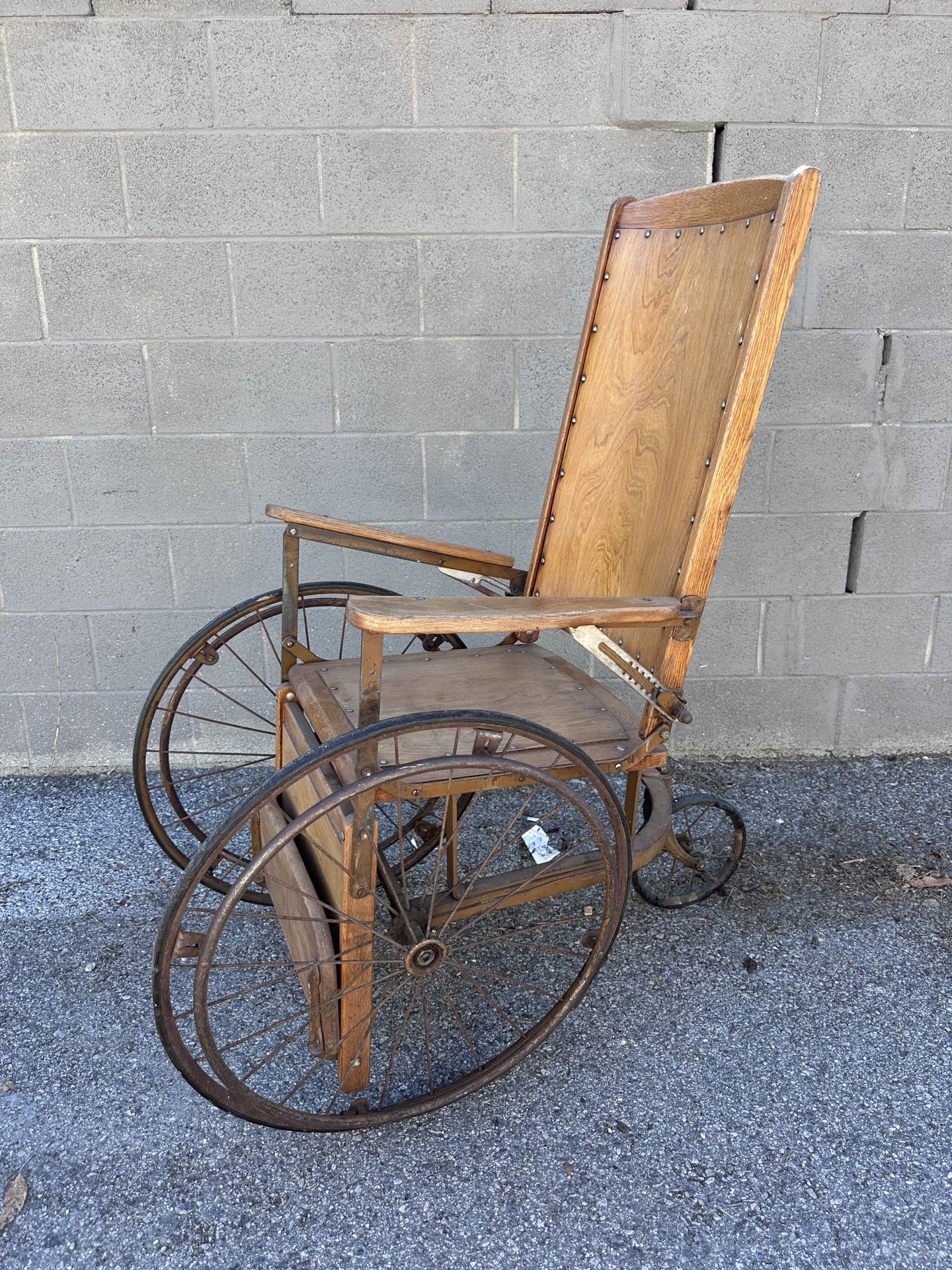 Antique Wheel Chair Early Century FDR Wheelchair 