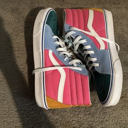 New Unworn Vans Sk8-Hi High Multi Color Limited Edition 