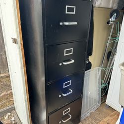 Black File Cabinet