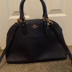 Coach 2 Ways Purse ( Dark Blue Color) 
