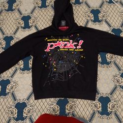Black Spider Hoodie Size Small 