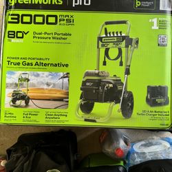 80Volt 3000 PSI Pressure Washer With Batteries 