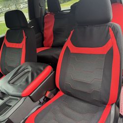 Seat Covers Black And Red