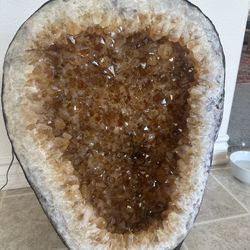Natural Citrine Geode Crystal Cathedral 