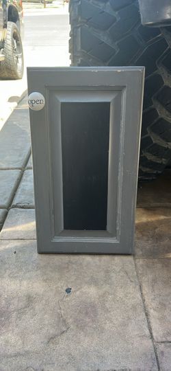 Cabinet door chalkboard