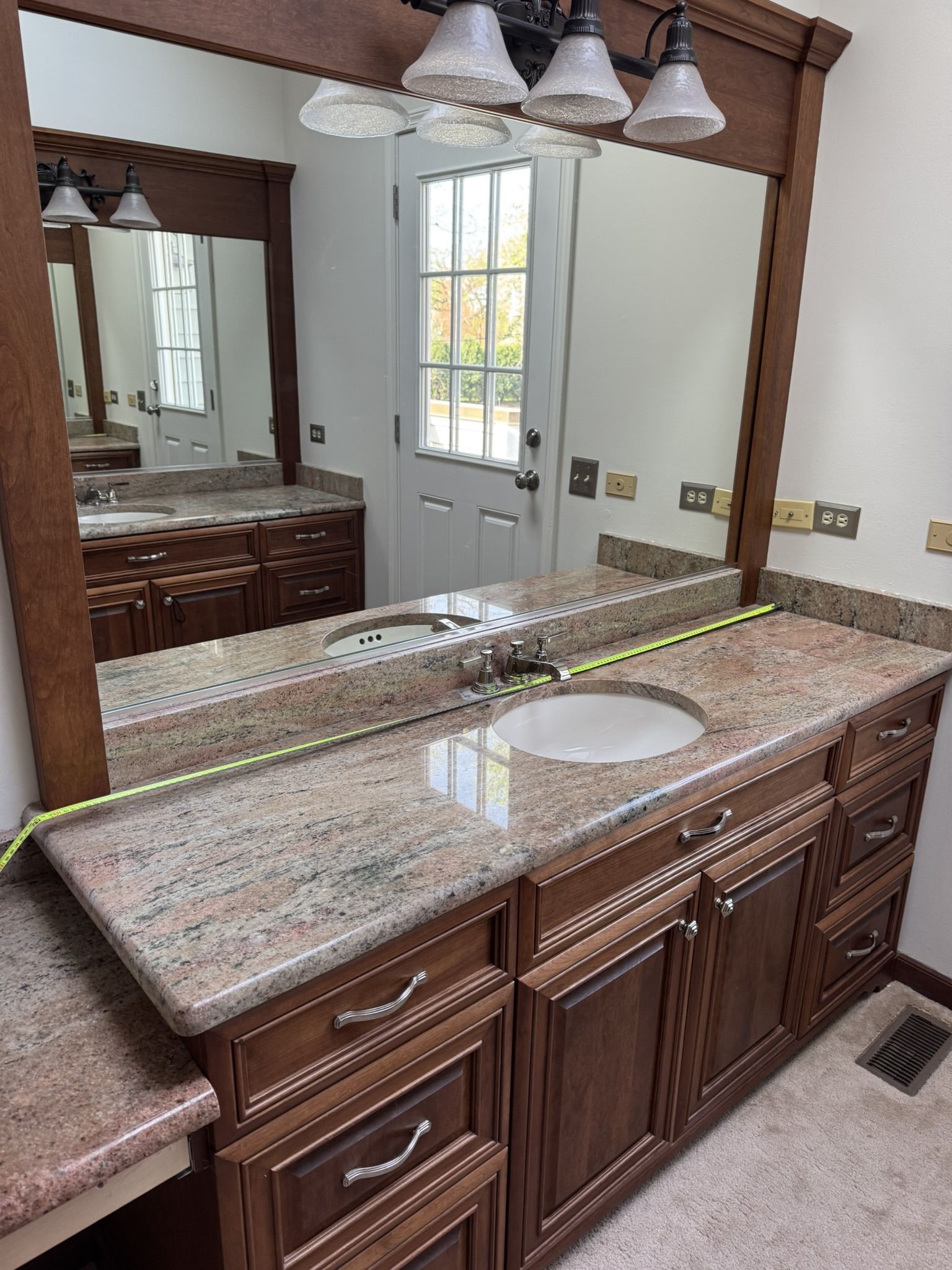 Two Sets Of Sink, Faucets And Granite
