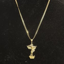 Gold st michael chain