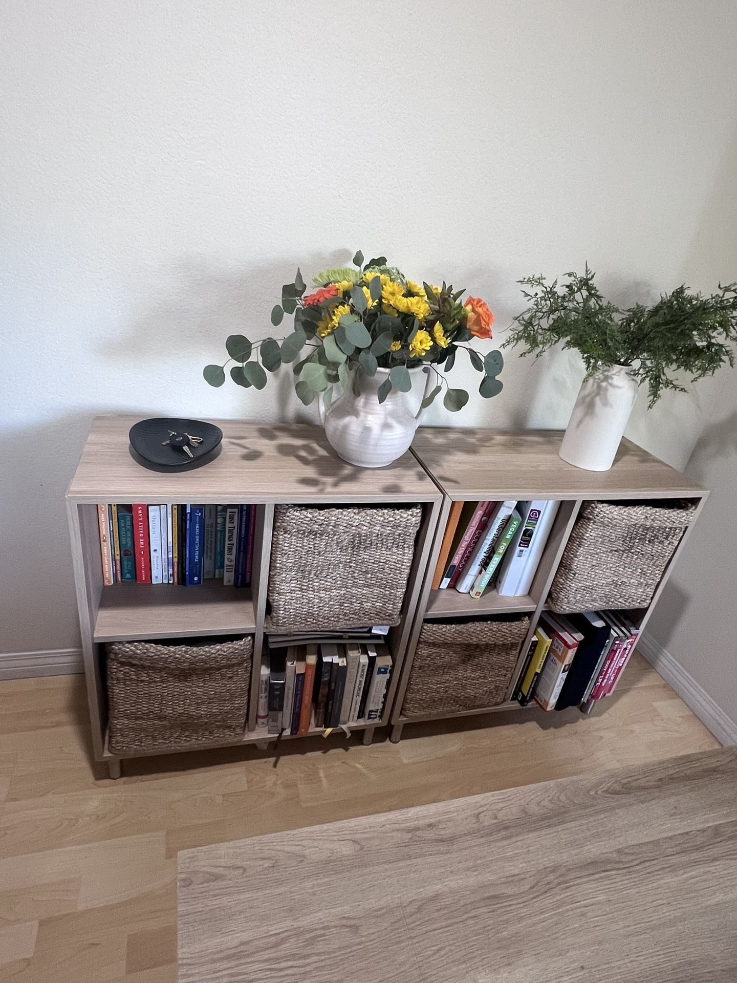 Bookshelves Only For Sale (not Including Vases, Books, Containers, Etc)