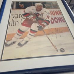 Brian Leetch USA Olympic Autographed Framed Picture