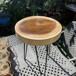Acacia Wood Stool 