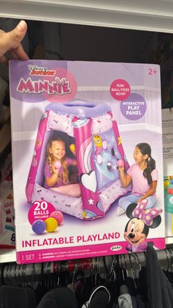 NEW Disney Junior Minnie Mouse Inflatable Playland w/ 20 Balls