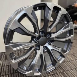 4 New GMC Sierra AT4 Wheels 22x9 Gun Metal OE 22" Silverado Denali Yukon Tahoe
