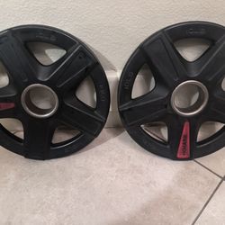 XMark 10 lb Olympic Plates – Pair – Rubber 2”