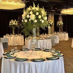 Big Wedding Flower Crystal Vase Centerpieces