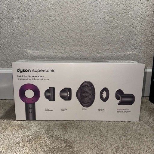Brand New Dyson SuperSonic Hair Dryer Elegant Iron Fuchsia
.
