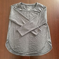 Sonoma Dark Gray Crewneck Top sz L