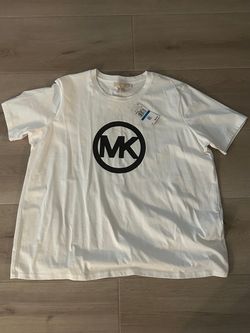 Michael Kors Woman’s White T-Shirt w/black branding - Never worn with tags!