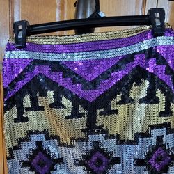 Womens Multicolor Skirt Size S
