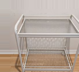 Metal and Glass Serving Bar Cart